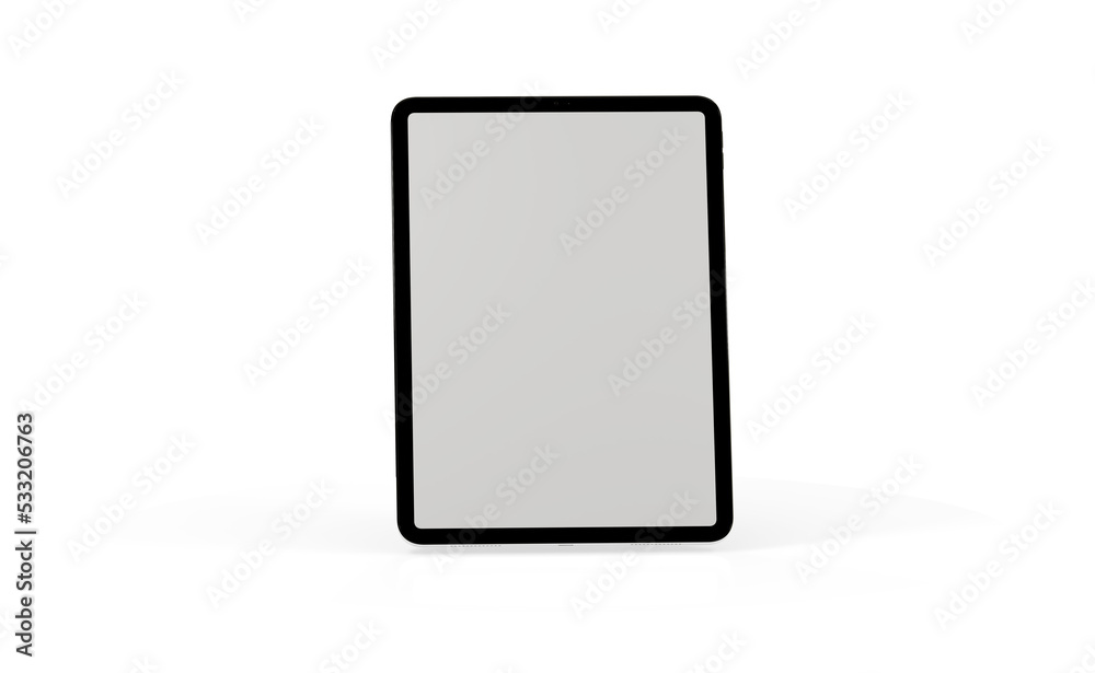 Blank screen realistic tablet frame, rotated position, side view, top view. The tablet is at different angles. Layout of a universal set of devices Blank screen realistic tablet frame, rotated position, side view, top view. The tablet is at different angles. Layout of a universal set of devices
