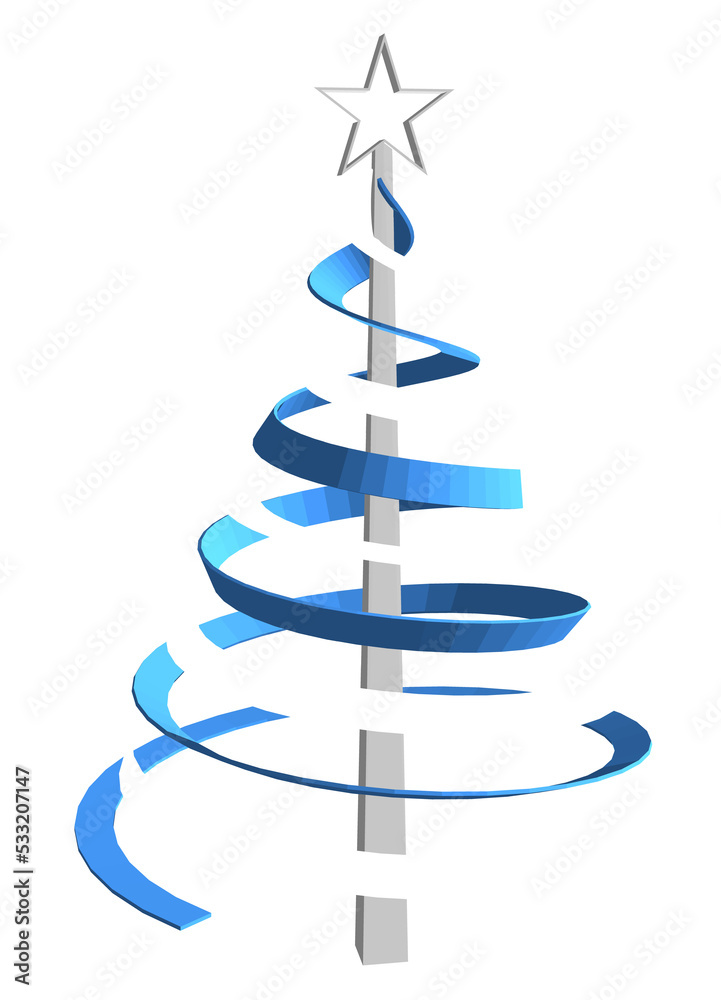 Colorful Ribbon Christmas tree