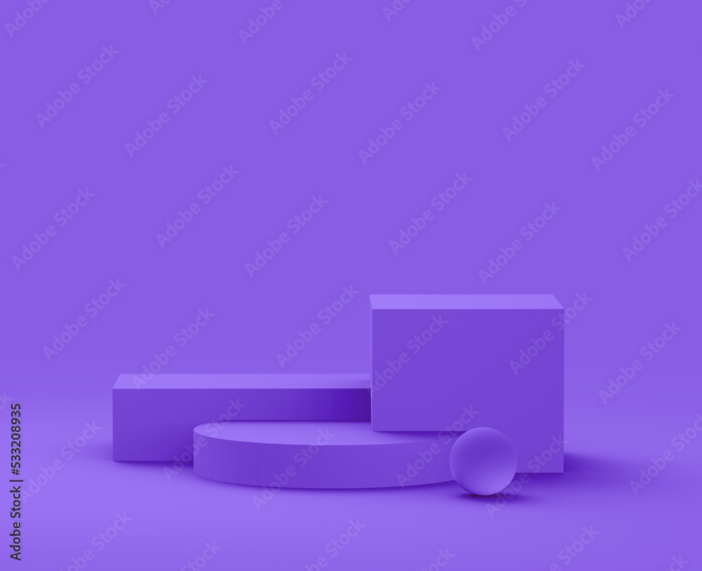 Abstract 3d purple violet platform minimal studio background. Abstract 3d purple violet platform minimal studio background.