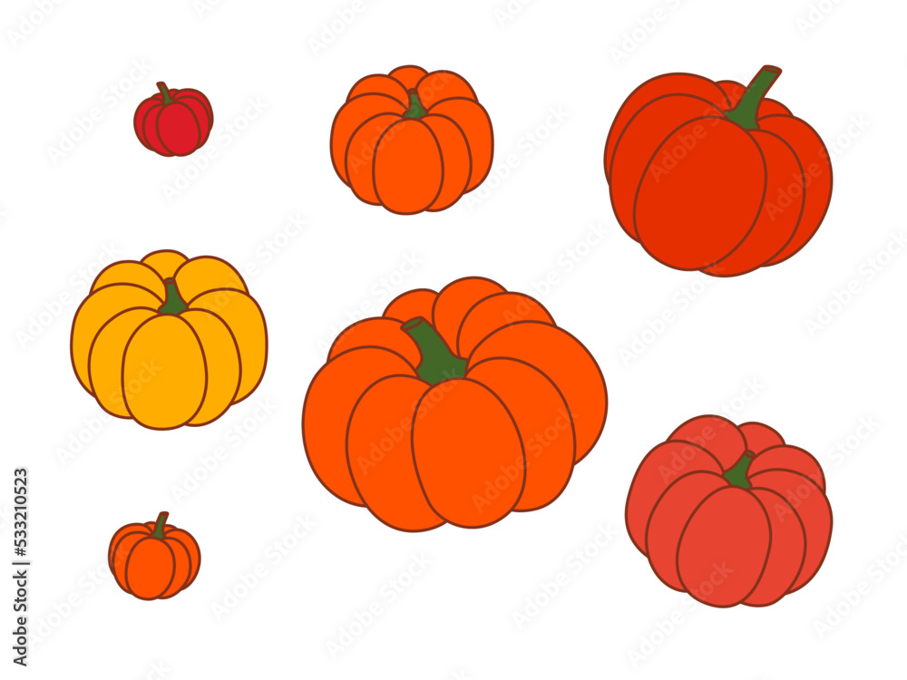 Happy Halloween pumpkins. design for invitation halloween party or halloween festival. Vector illustration.