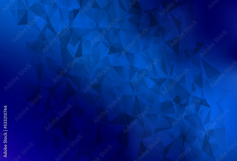 Obraz premium Light BLUE vector gradient triangles texture.
