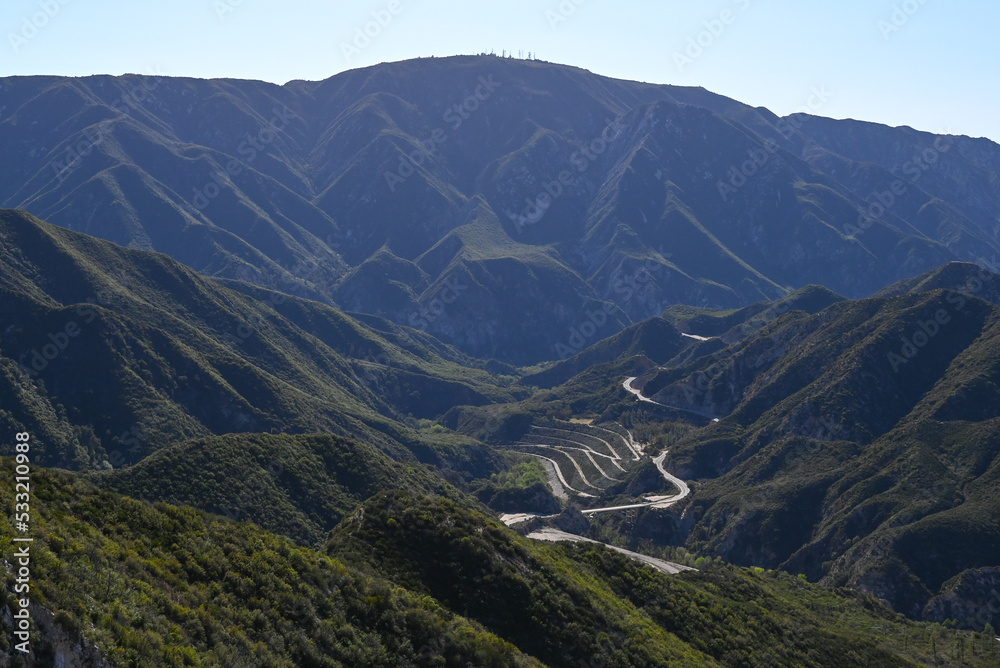 Naklejka premium Mountains in Angeles National Forest