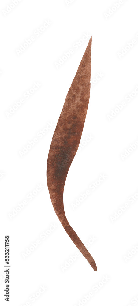 Isolated element on a white background. Hand-drawn dry, autumn fallen leaf. For design on the theme of autumn, thanksgiving, farm fairs, school events, halloween Isolated element on a white background. Hand-drawn dry, autumn fallen leaf. For design on the theme of autumn, thanksgiving, farm fairs, school events, halloween