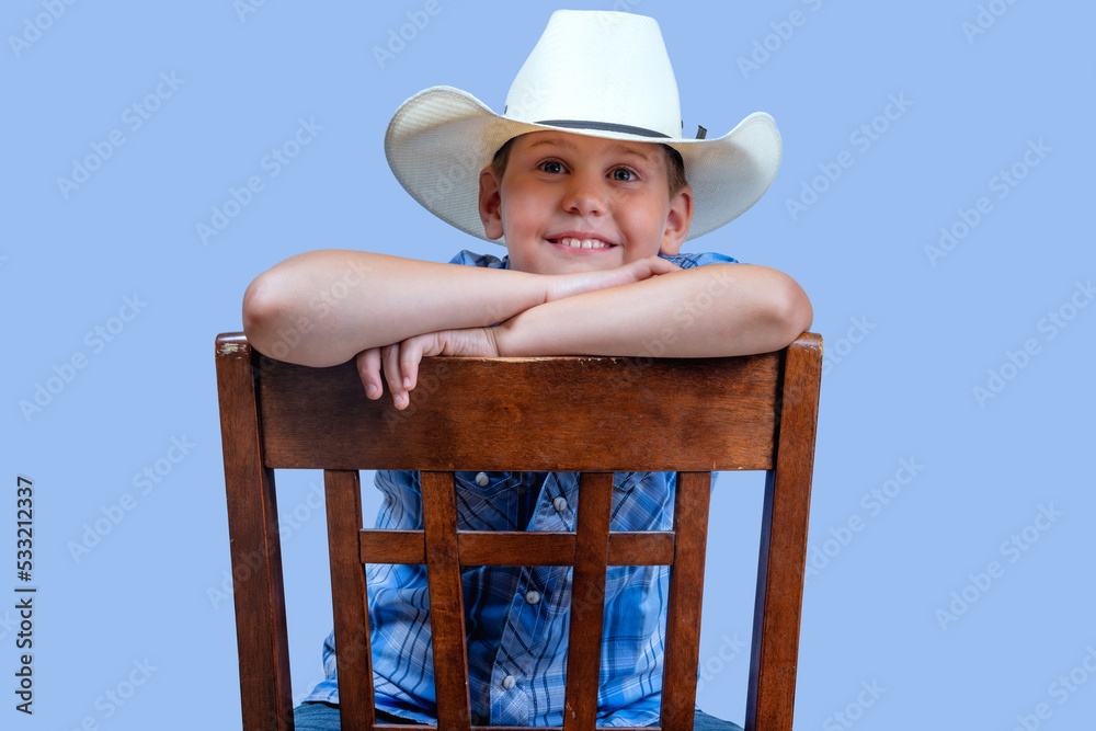 Toddler Cowboy Face Off Tee Peri main image 0