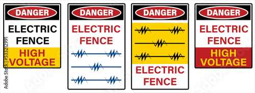 Danger Electric Fence Sign M_2209002