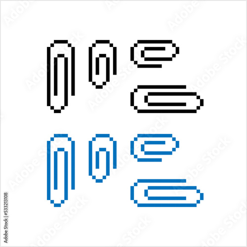 Paper Clip Pixel Art M_2209001
