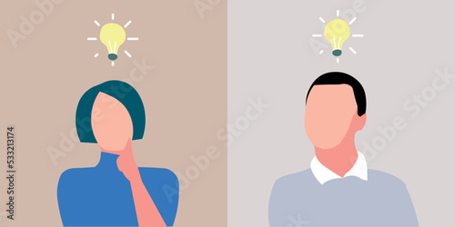 Illustration of a person getting an idea