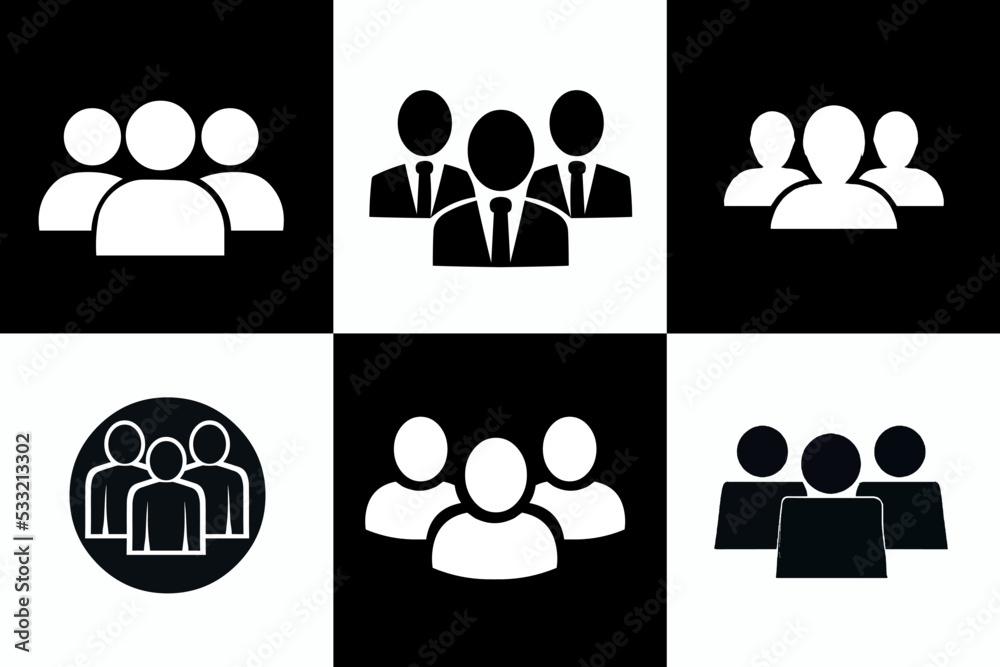 Business team icons Business team icons
