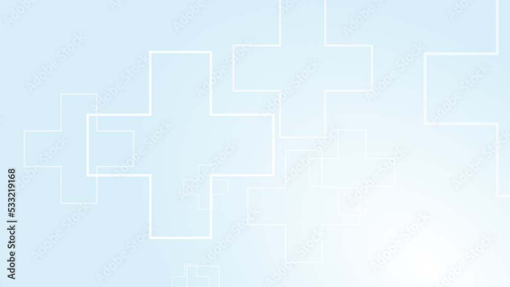 Abstract medical white blue cross pattern background. Abstract medical white blue cross pattern background.