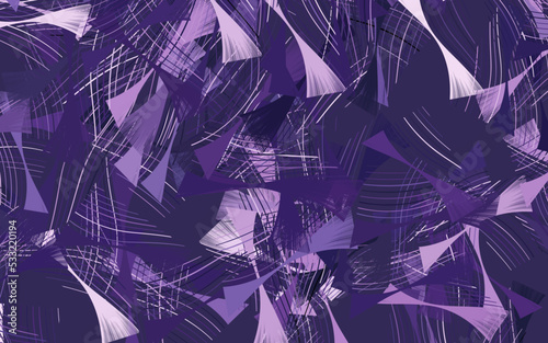 Light Purple vector texture with bent lines.