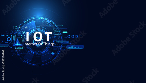Abstract, IoT, Internet of Things, concepts, electronic devices Connect or send information to each other via the Internet Smart Device,Smart Network and Intelligent Transportation.