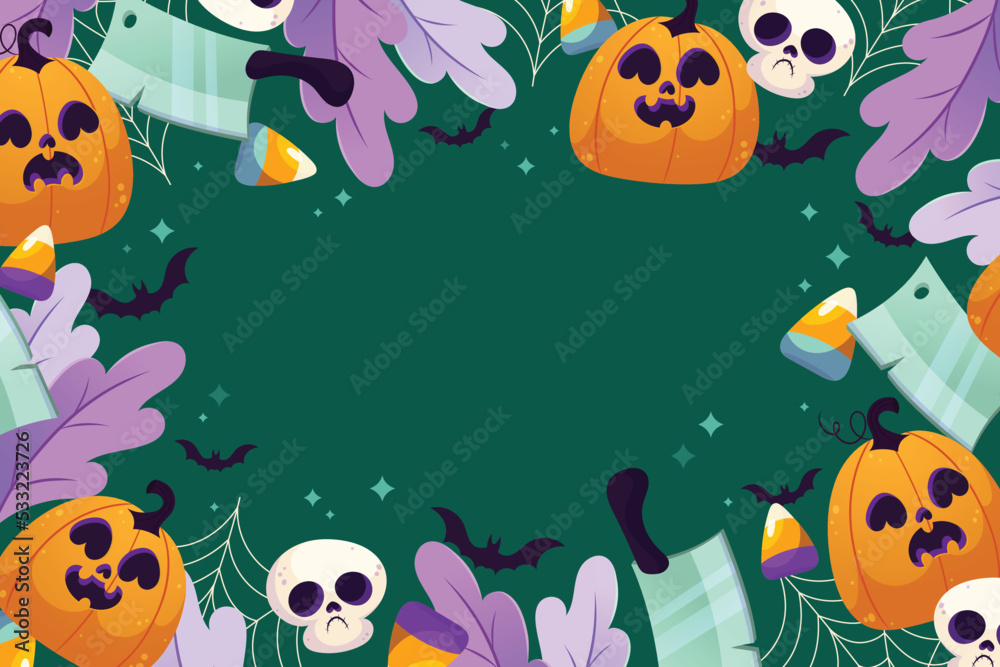 halloween celebration background vector design illustration