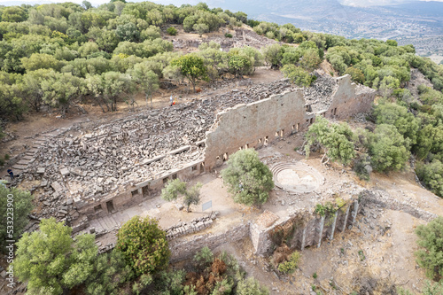 Принти на полотні Aigai Ancient City ruins, the city is one of the 12 Aiol cities in Western Anatolia