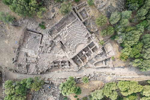 Принти на полотні Aigai Ancient City ruins, the city is one of the 12 Aiol cities in Western Anatolia