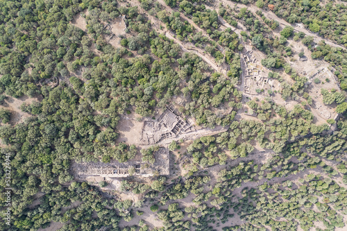 фотографія Aigai Ancient City ruins, the city is one of the 12 Aiol cities in Western Anatolia