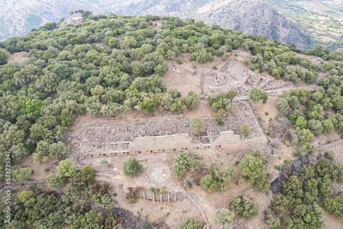 Принти на полотні Aigai Ancient City ruins, the city is one of the 12 Aiol cities in Western Anatolia