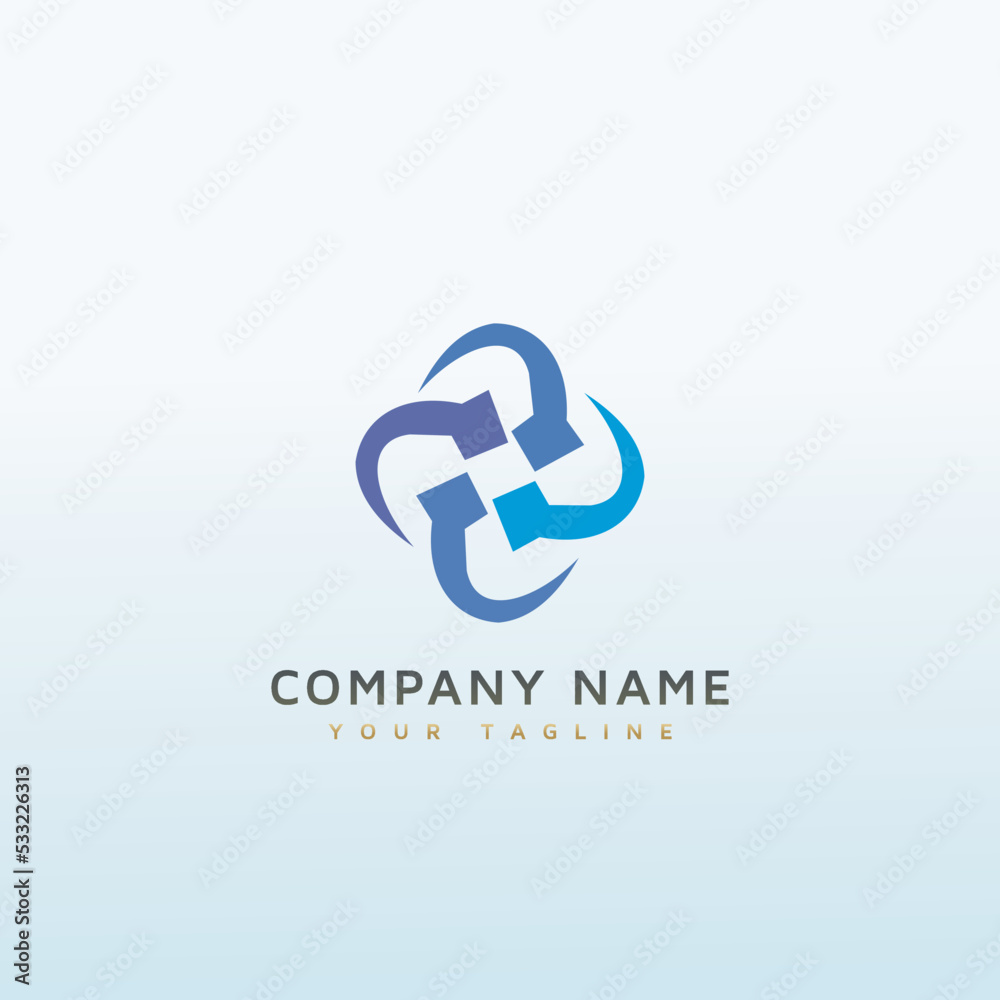 Solar Energy Network vector logo design Solar Energy Network vector logo design