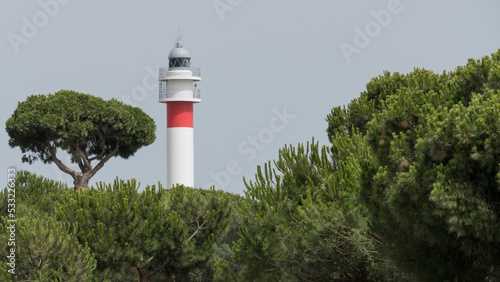 Lighthouse of El Rompido, Huelva. Andalusia 