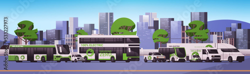 electric sustainable transport charging parking at the charger station with a plug in cable electrified transportation