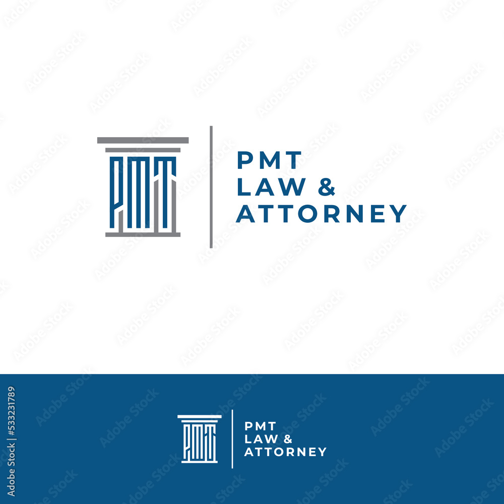 PMT Lettering Law And Attorney Logo Design