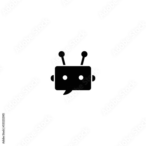 chatbot vector icon chat robot sign 