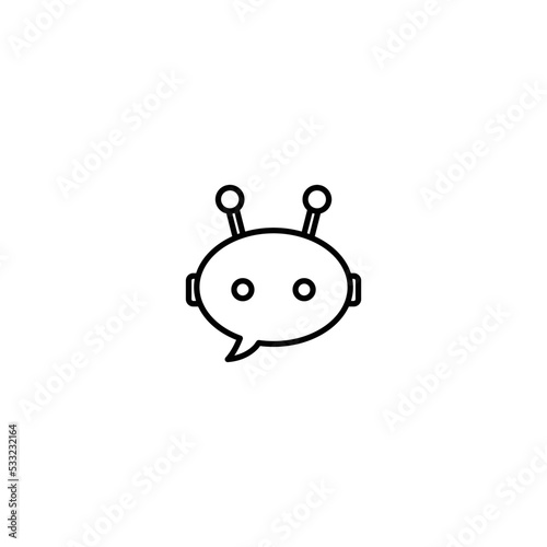 chatbot vector icon chat robot sign 