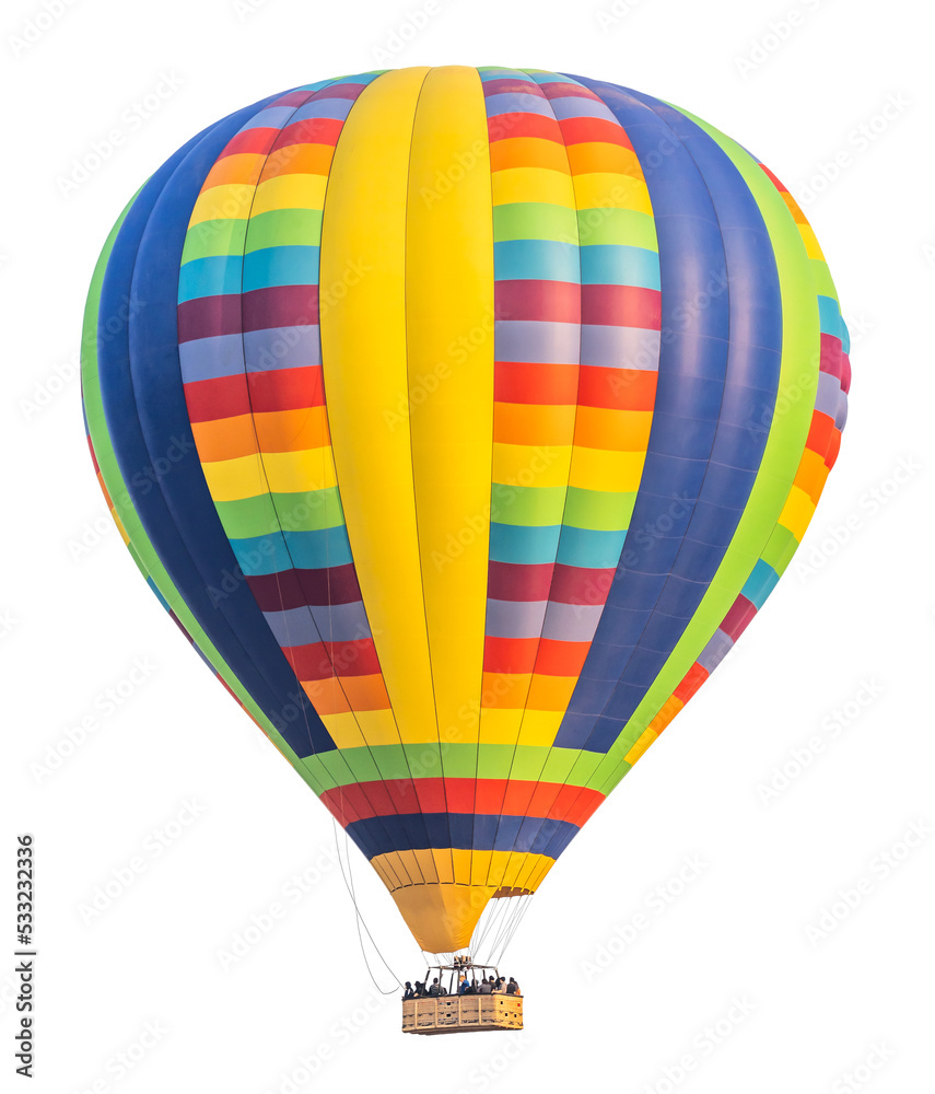 Fototapeta premium Transparent PNG of a Hot Air Balloon.