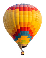 Acrylglasbilder Ballon Freigestellter Heißluftballon in leuchtenden Farben  © Andy Dean