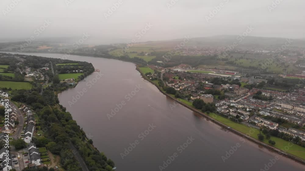 Derry City Aerial View Derry City Aerial View