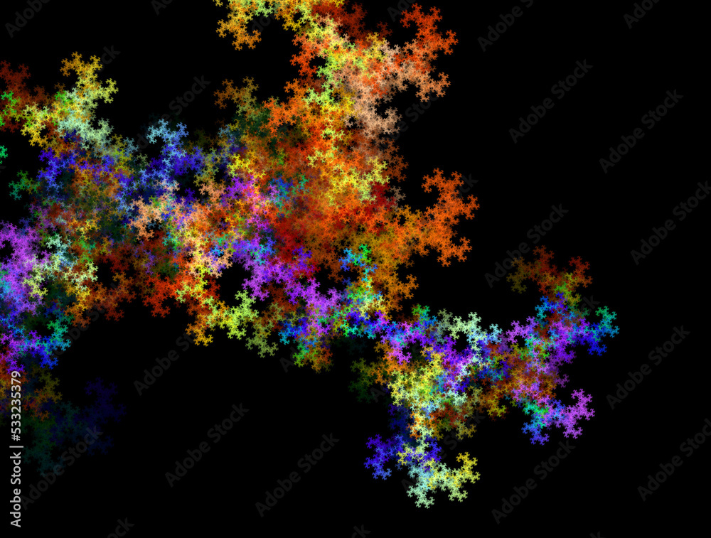 Imaginatory fractal abstract background Image