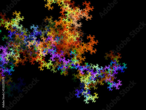 Imaginatory fractal abstract background Image