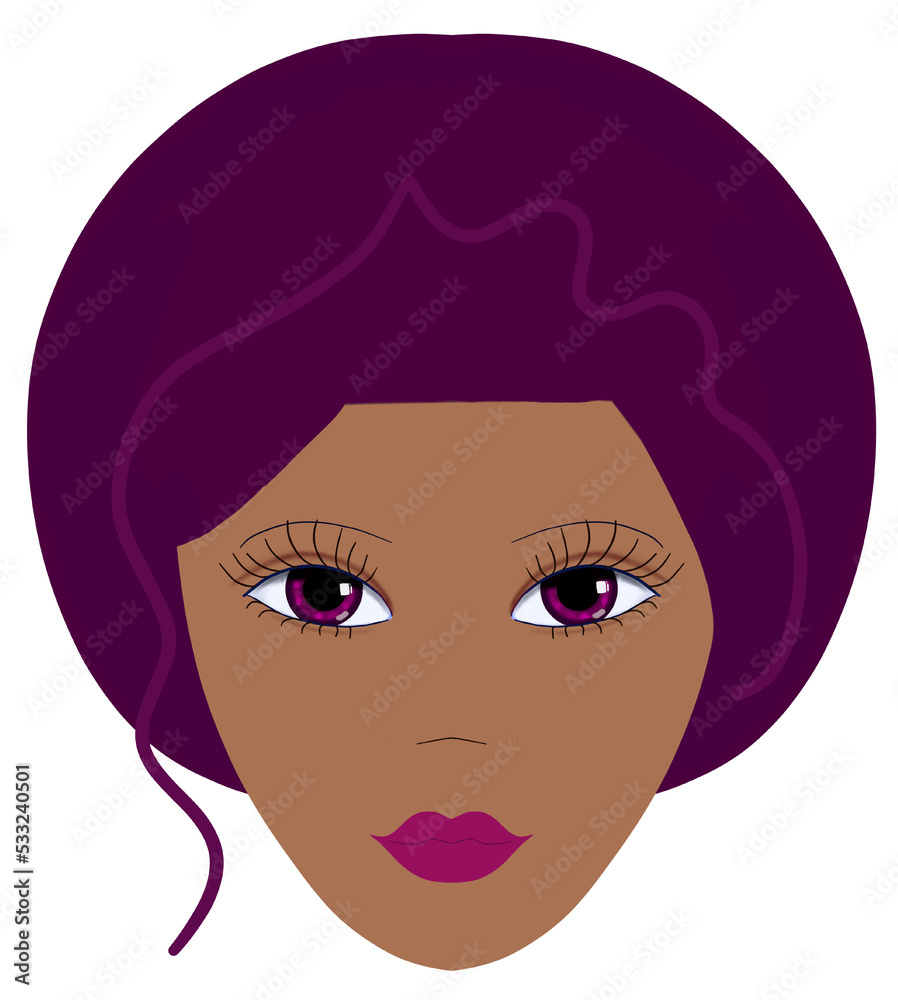 Illustration of the face of a woman Illustration of the face of a woman