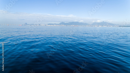 Aerial view of Guanabara Bay  one of Rio de Janeiro s postcards