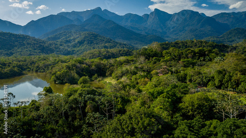 The exuberant Atlantic Forest within the protected area of the Guapiaçu Ecological Reserve, in the metropolitan region of Rio de Janeiro. photo