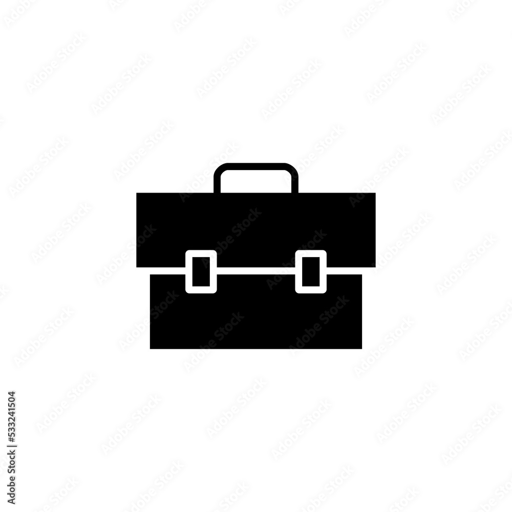 Briefcase icon vector for web and mobile app. suitcase sign and symbol. luggage symbol.