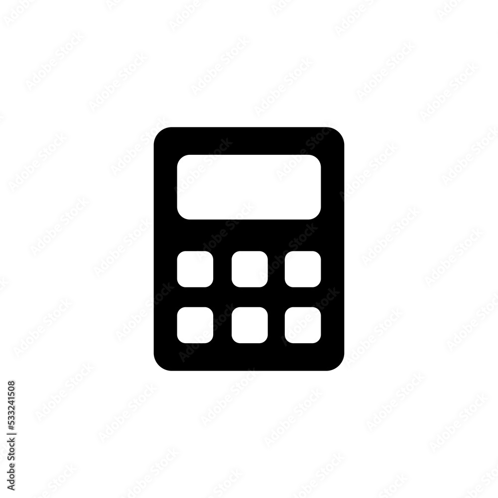 Calculator icon vector for web and mobile app. Accounting calculator sign and symbol. Calculator icon vector for web and mobile app. Accounting calculator sign and symbol.