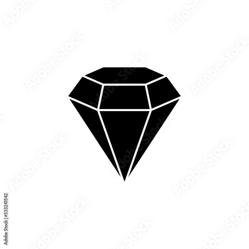 Diamond icon vector for web and mobile app. diamond gems sign and symbol