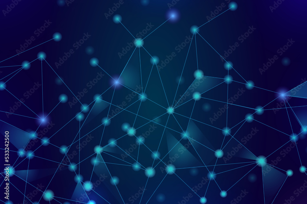 Blue network. Abstract connection on blue background. Network technology background with dots and lines for desktop. Ai background. Modern abstract concept. Ai background vector, network technology Blue network. Abstract connection on blue background. Network technology background with dots and lines for desktop. Ai background. Modern abstract concept. Ai background vector, network technology