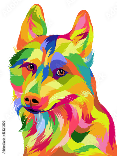 Animal pop art illustrations