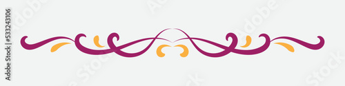 text delimiter for your projects. Vector illustration.