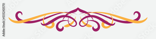text delimiter for your projects. Vector illustration.