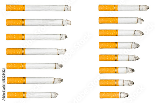 Obraz na plátně Cigarettes on transparent background png