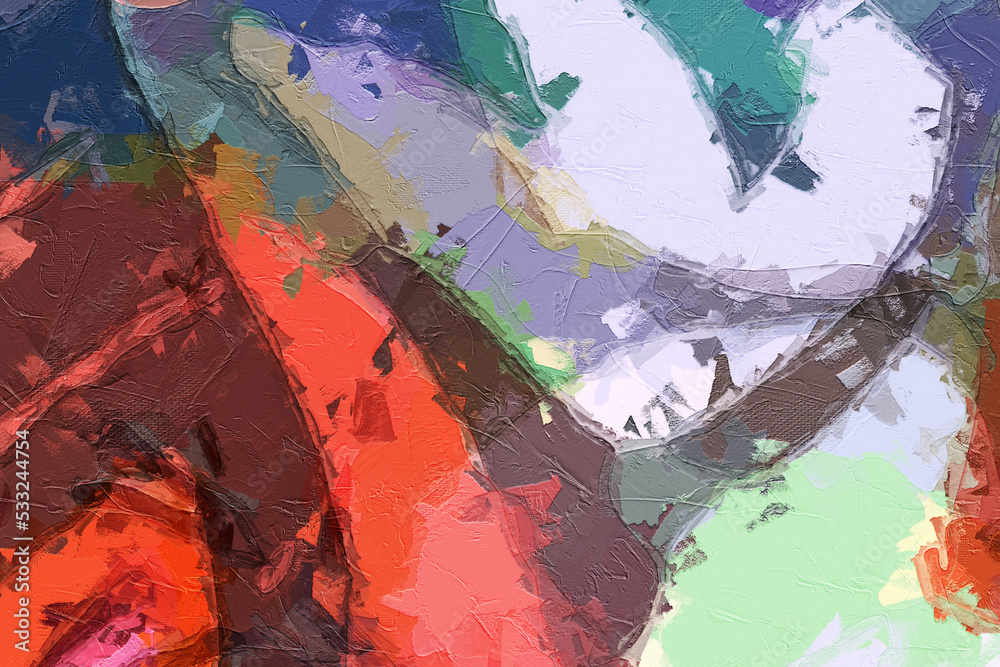 Naklejka premium Beautiful abstract oil painting texture illustration