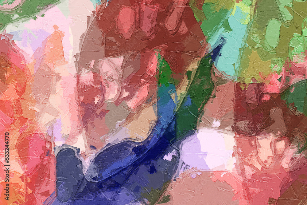 Beautiful abstract oil painting texture illustration Beautiful abstract oil painting texture illustration