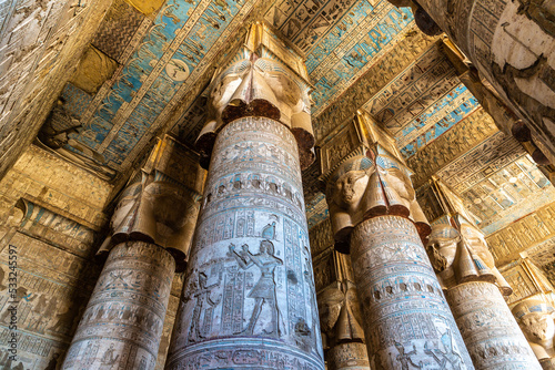 Dendera temple in Luxor, Egypt