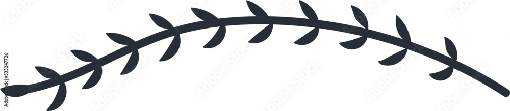 Leaves minimalism isolated Vector illustration on white background Leaves minimalism isolated Vector illustration on white background