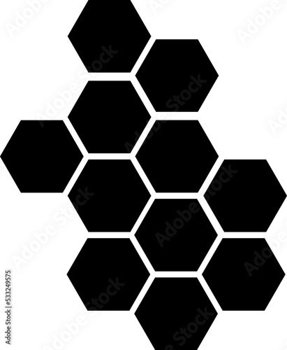 Honeycomb icon vector. Simple design on white background..eps