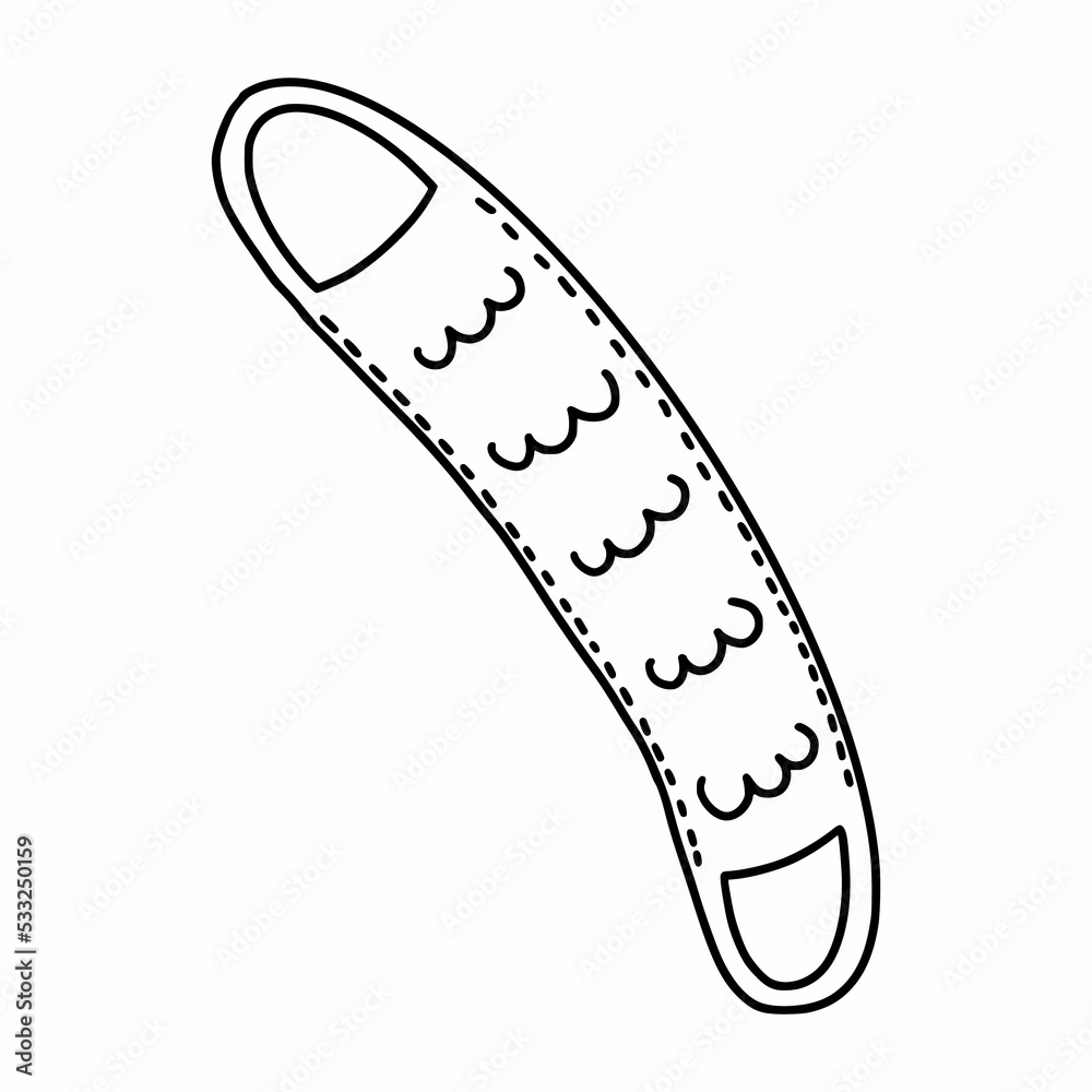 Body washcloth. Doodle illustration. Hand drawn drawing.