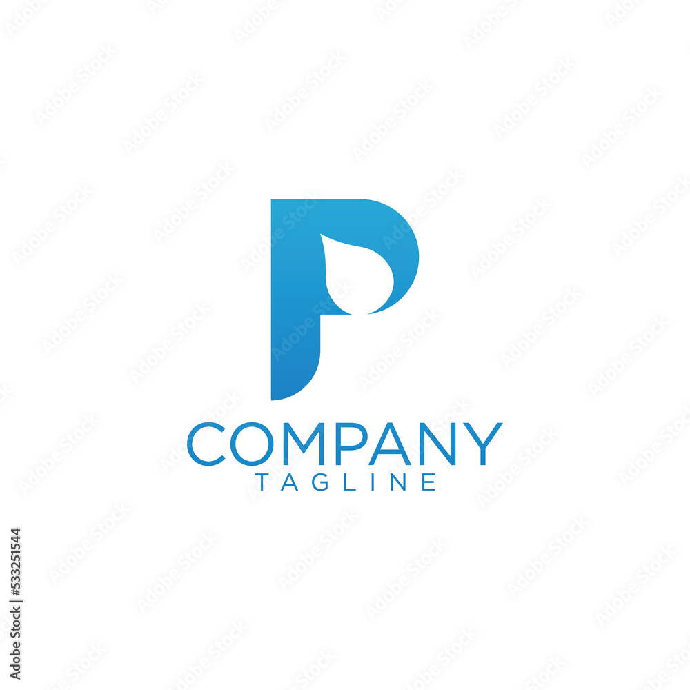 p water drop logo design and premium vector templates p water drop logo design and premium vector templates
