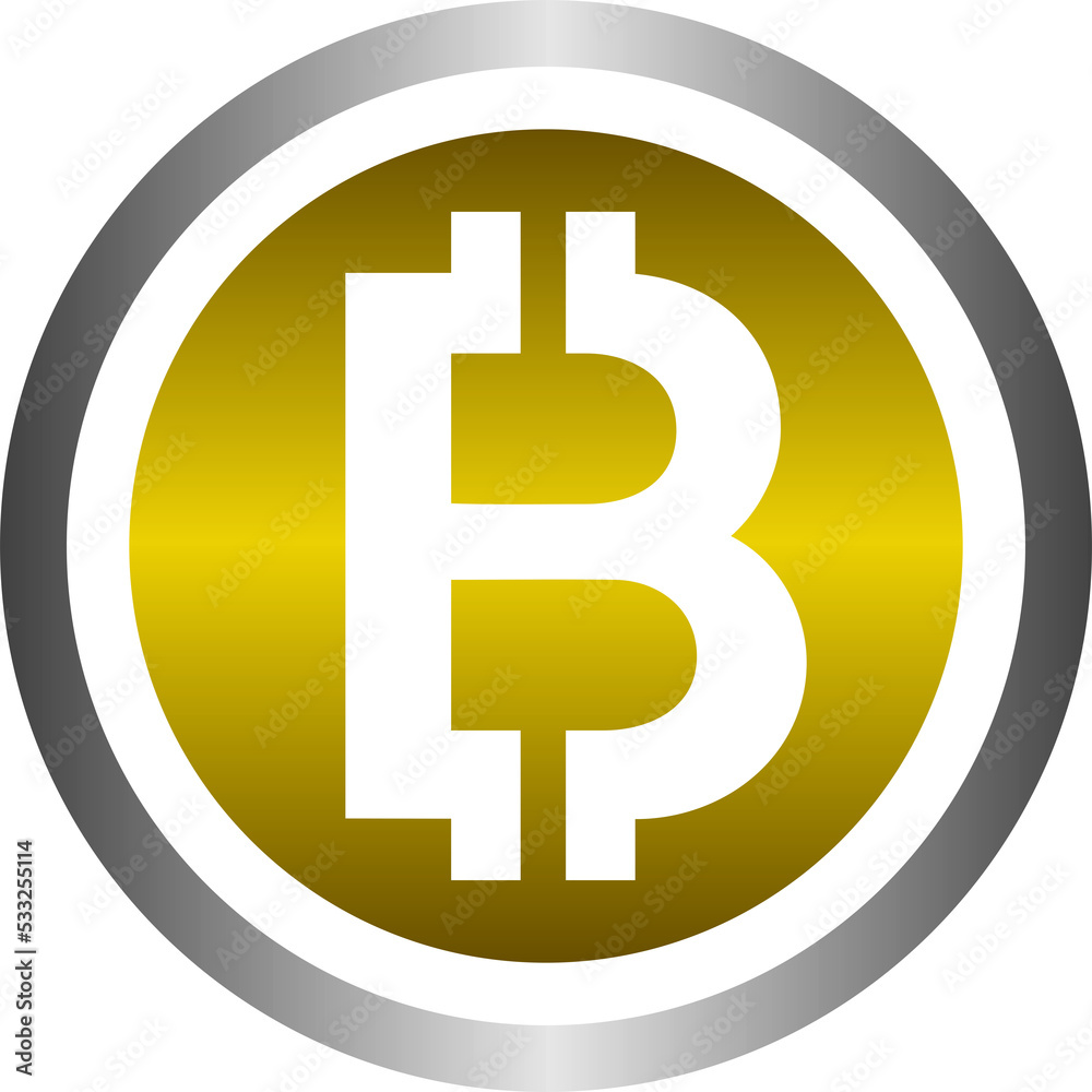 Bitcoin letters with gold and silver color concept. Will be more great on black background. Bitcoin letters with gold and silver color concept. Will be more great on black background.